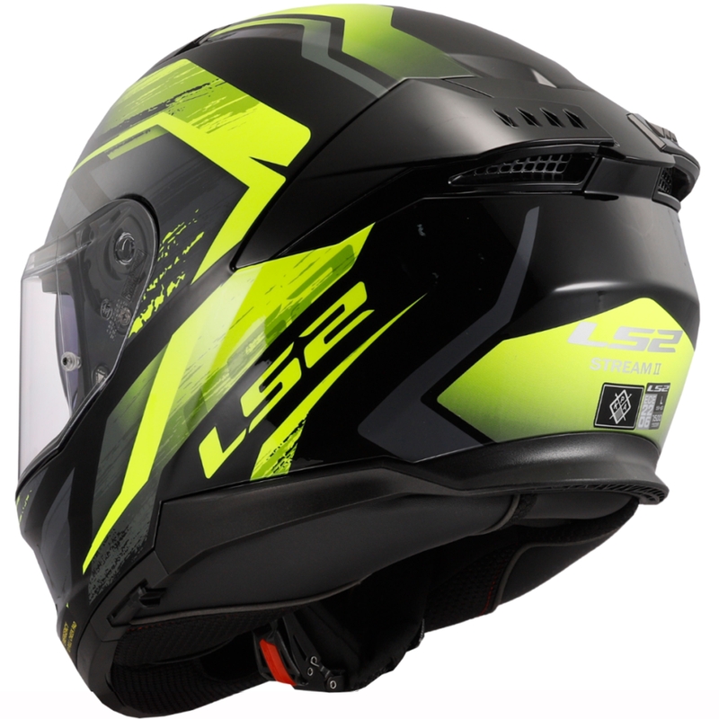 Integrálna prilba na motorku LS2 FF808 Stream II Fury čierno-fluo žltá