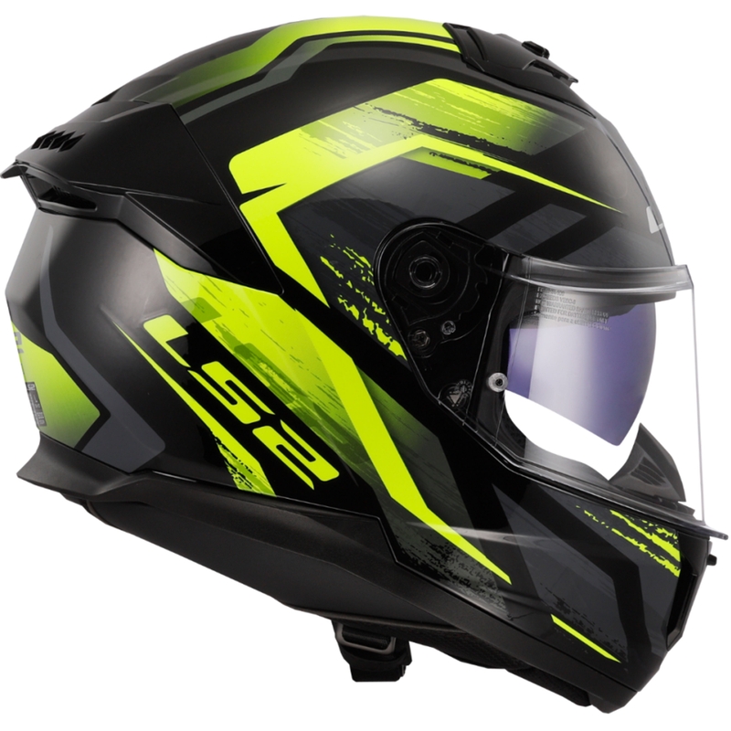 Integrálna prilba na motorku LS2 FF808 Stream II Fury čierno-fluo žltá