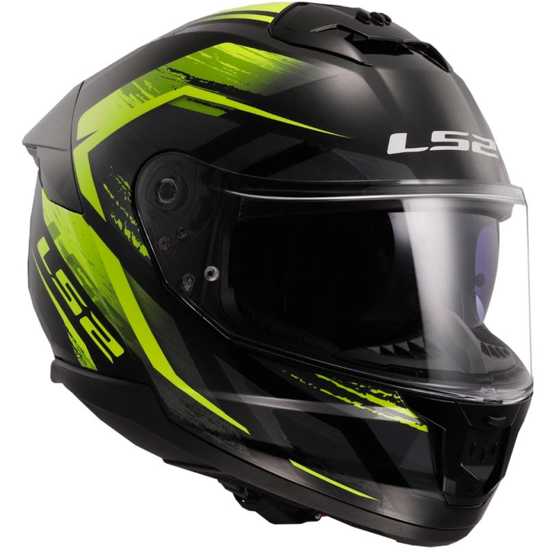 Integrálna prilba na motorku LS2 FF808 Stream II Fury čierno-fluo žltá