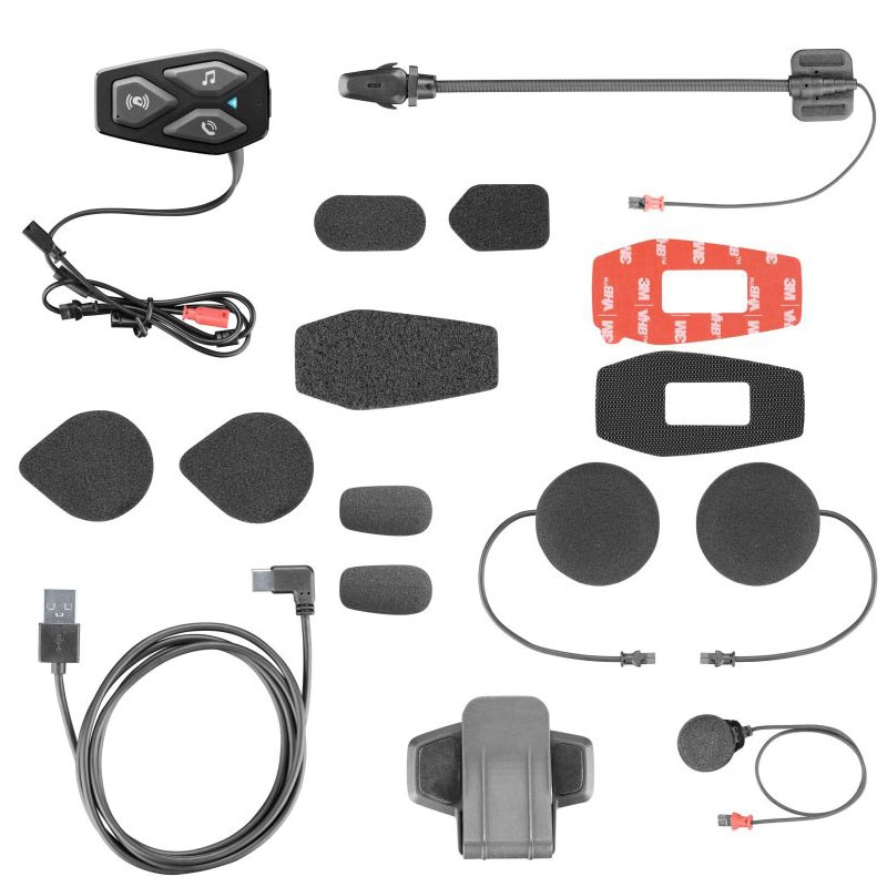 Bluetooth headset pre uzavreté a otvorené prilby Interphone U-COM3 s HD reproduktormi