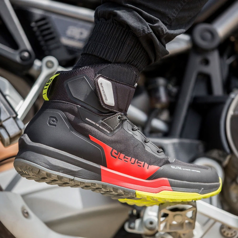 Motocyklová obuv Eleveit STRATOS E-Dry čierno-červená