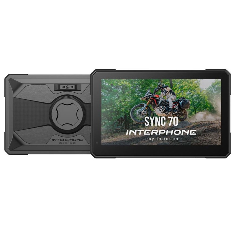 Displej Interphone SYNC70 ESSENTIAL Apple CarPlay a Android Auto pre motocykle