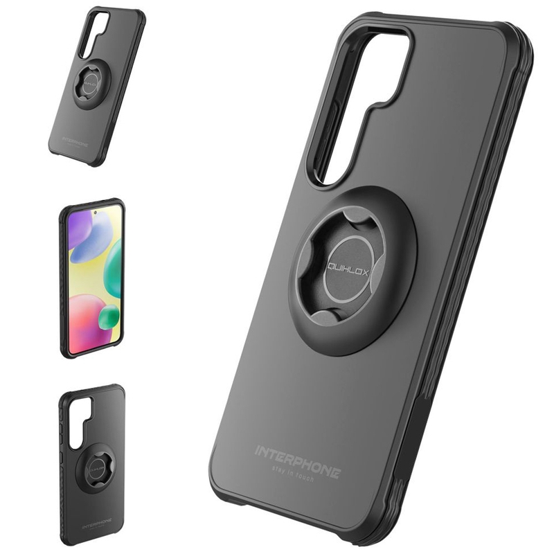 Ochranný kryt Interphone QUIKLOX Tetraforce pre Samsung Galaxy S25 čierny
