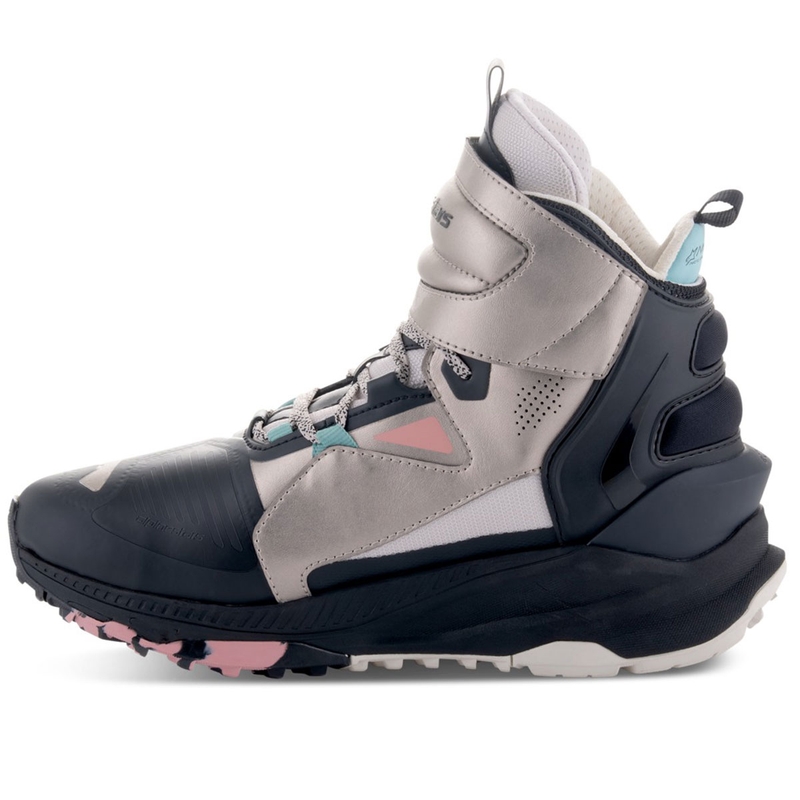 Topánky na motorku Alpinestars Speedstreet béžovo-korálovo-čierno-modré