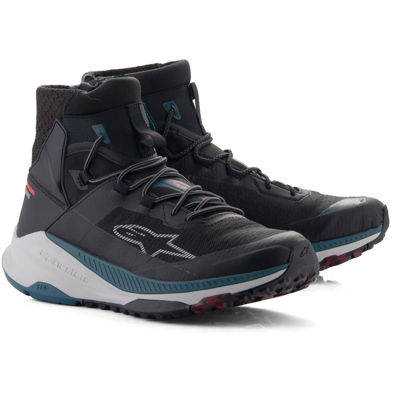 Motocyklová obuv Alpinestars Speedforce XR čierno-modro-zeleno-šedá