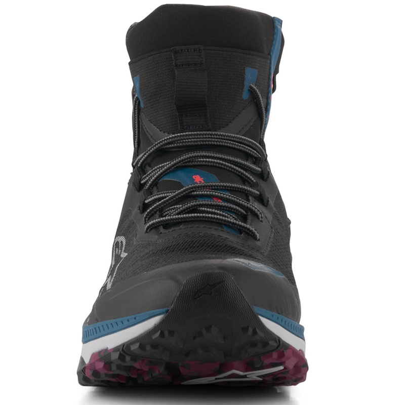 Motocyklová obuv Alpinestars Speedforce XR čierno-modro-zeleno-šedá