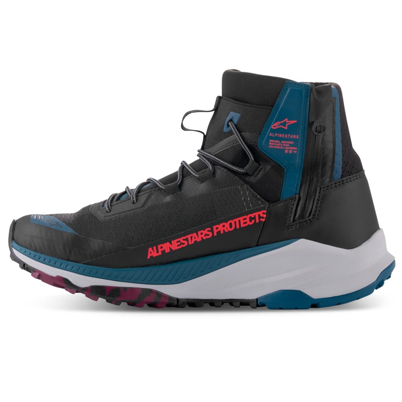 Motocyklová obuv Alpinestars Speedforce XR čierno-modro-zeleno-šedá