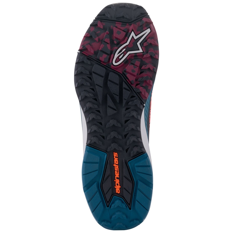Motocyklová obuv Alpinestars Speedforce XR čierno-modro-zeleno-šedá