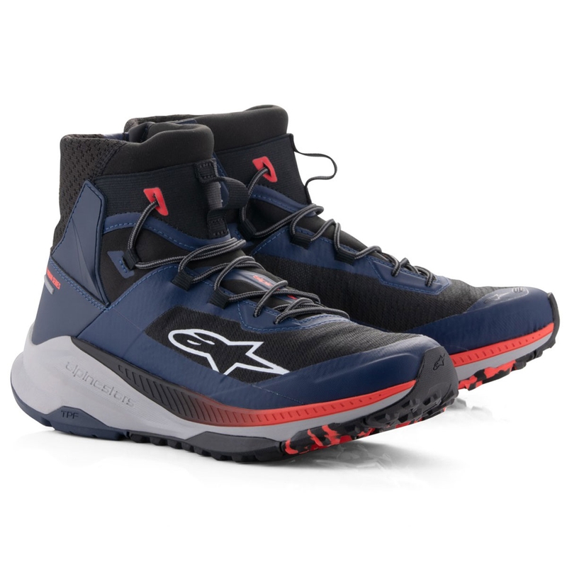 Motocyklová obuv Alpinestars Speedforce XR modro-čierno-fluorescenčno červeno-šedá