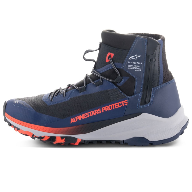 Motocyklová obuv Alpinestars Speedforce XR modro-čierno-fluorescenčno červeno-šedá