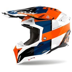 Motokrosová prilba Airoh Aviator 3 Monarch lesklá oranžová