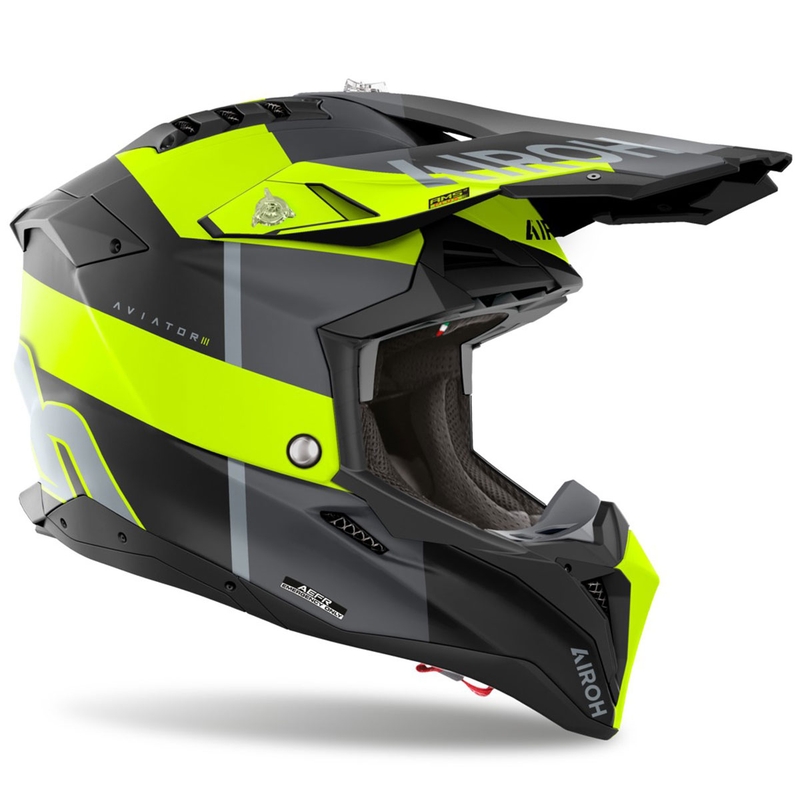 Motokrosová prilba Airoh Aviator 3 Monarch matná žltá