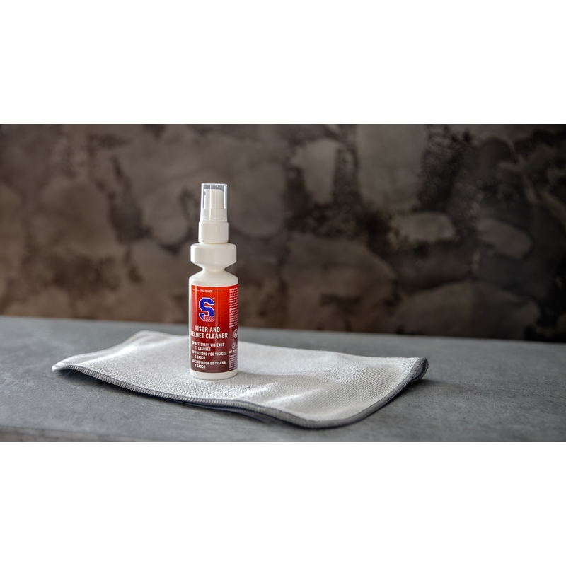 Čistič plexiskla S100 s mikrovláknovou handričkou - Visor & Helmet Cleaner 100 ml