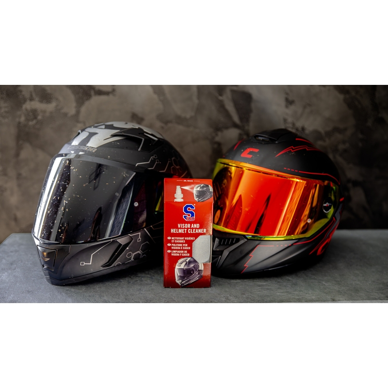 Čistič plexiskla S100 s mikrovláknovou handričkou - Visor & Helmet Cleaner 100 ml