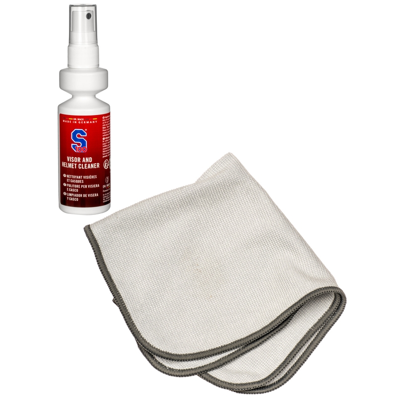 Čistič plexiskla S100 s mikrovláknovou handričkou - Visor & Helmet Cleaner 100 ml