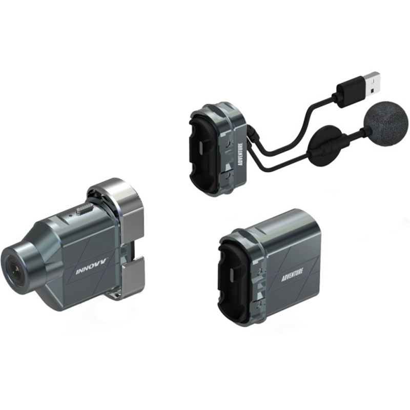 Kamera na helmu na motorku INNOVV H5 strieborno-šedá