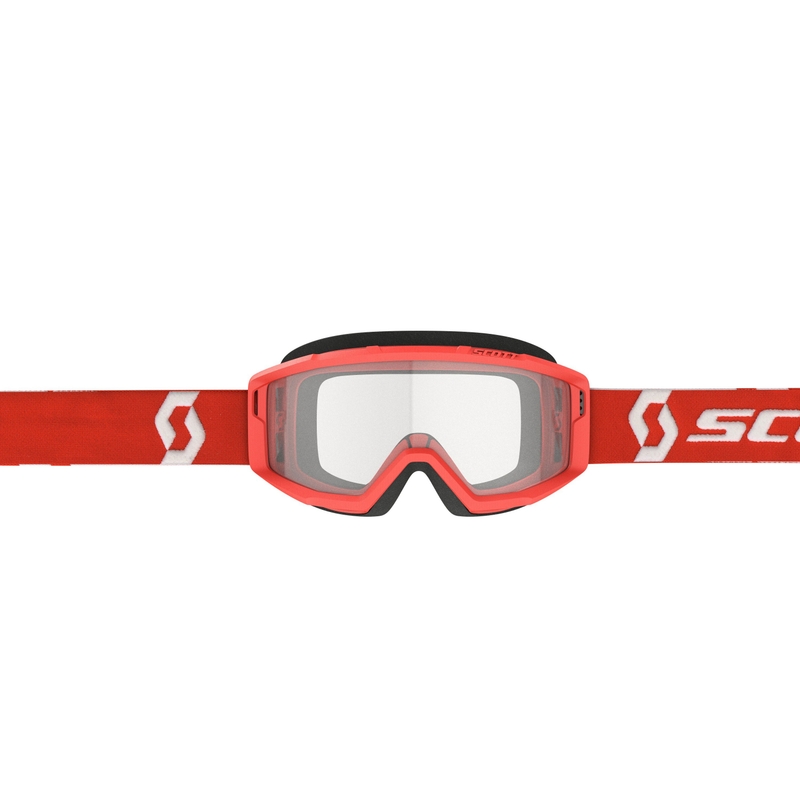 Motokrosové okuliare SCOTT Primal Clear červeno-číre