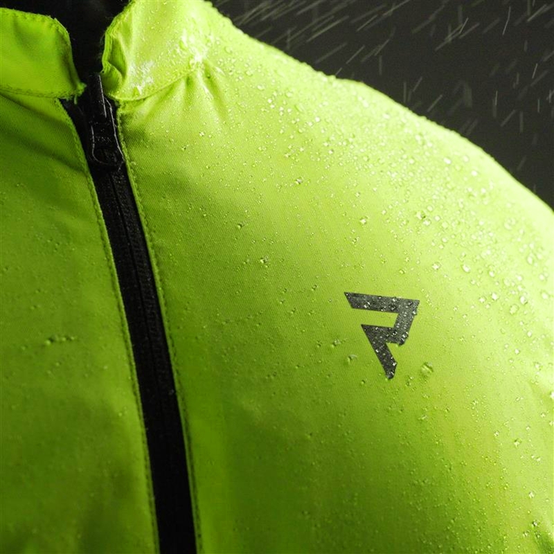 Bunda na motocykel Rebelhorn Borg II čierno-šedo-fluorescenčno žltá