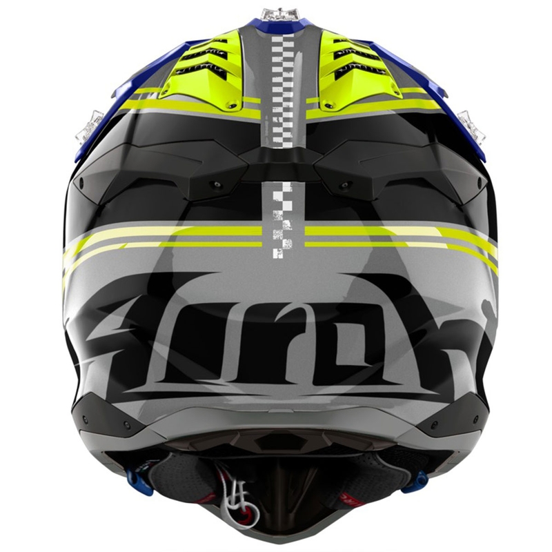 Motokrosová prilba Airoh Aviator 3 Hima modrá lesklá