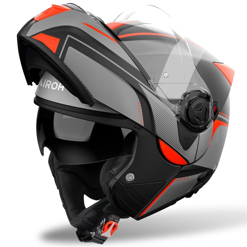 Odklápacia prilba Airoh Specktre Leaf matná oranžová