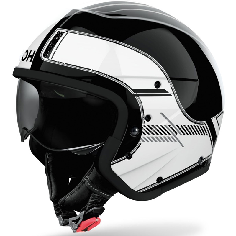 Modulárna prilba na motocykel Airoh J110 Raster lesklá biela