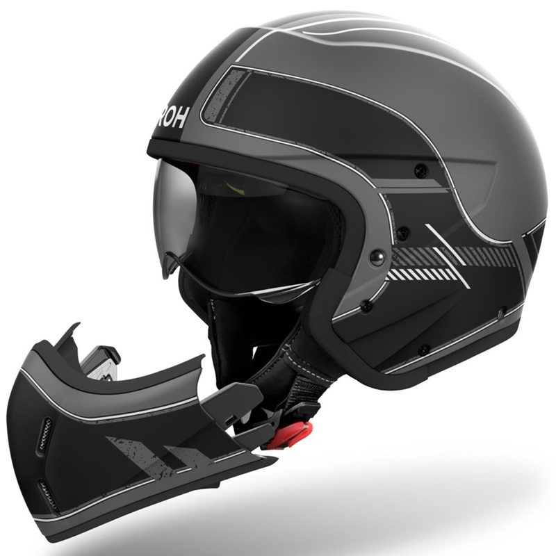 Modulárna prilba na motocykel Airoh J110 Raster matná čierna