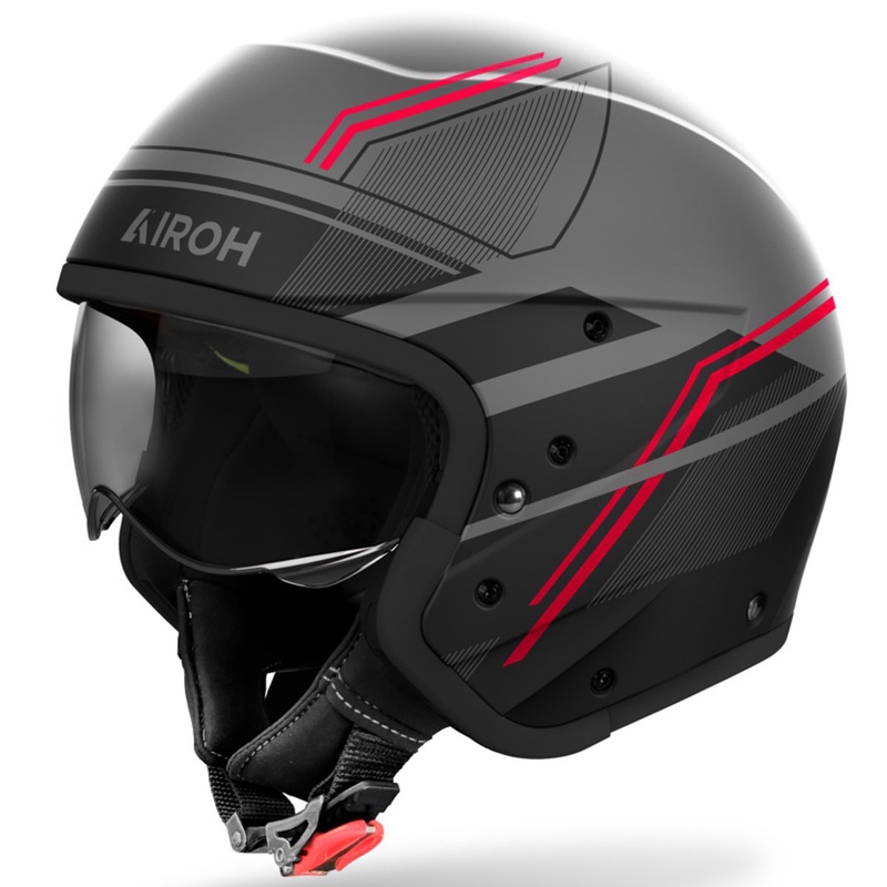 Modulárna prilba na motocykel Airoh J110 Slim matná červená