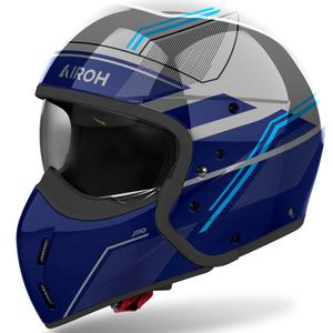 Modulárna prilba na motorku Airoh J110 Slim lesklá modrá