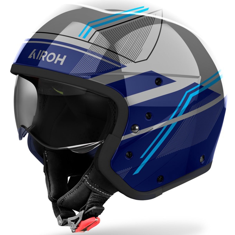 Modulárna prilba na motocykel Airoh J110 Slim lesklá modrá