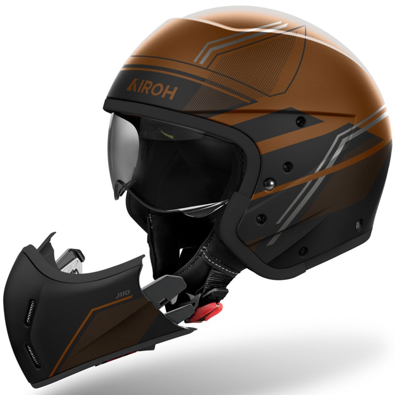 Modulárna prilba na motocykel Airoh J110 Slim lesklá bronzová
