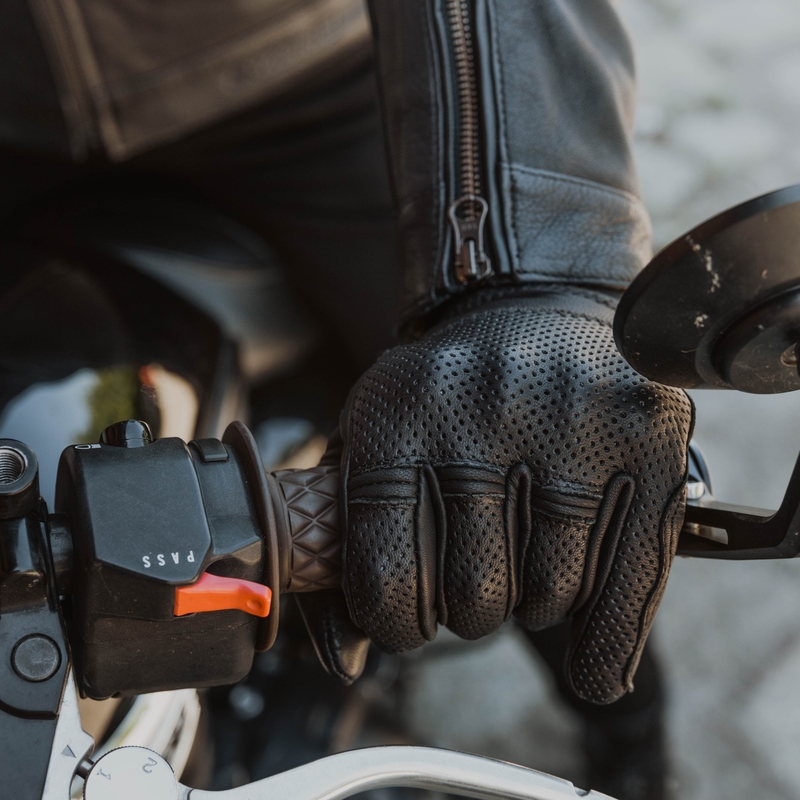 Rukavice na motocykel Ozone Stick Custom II čierné