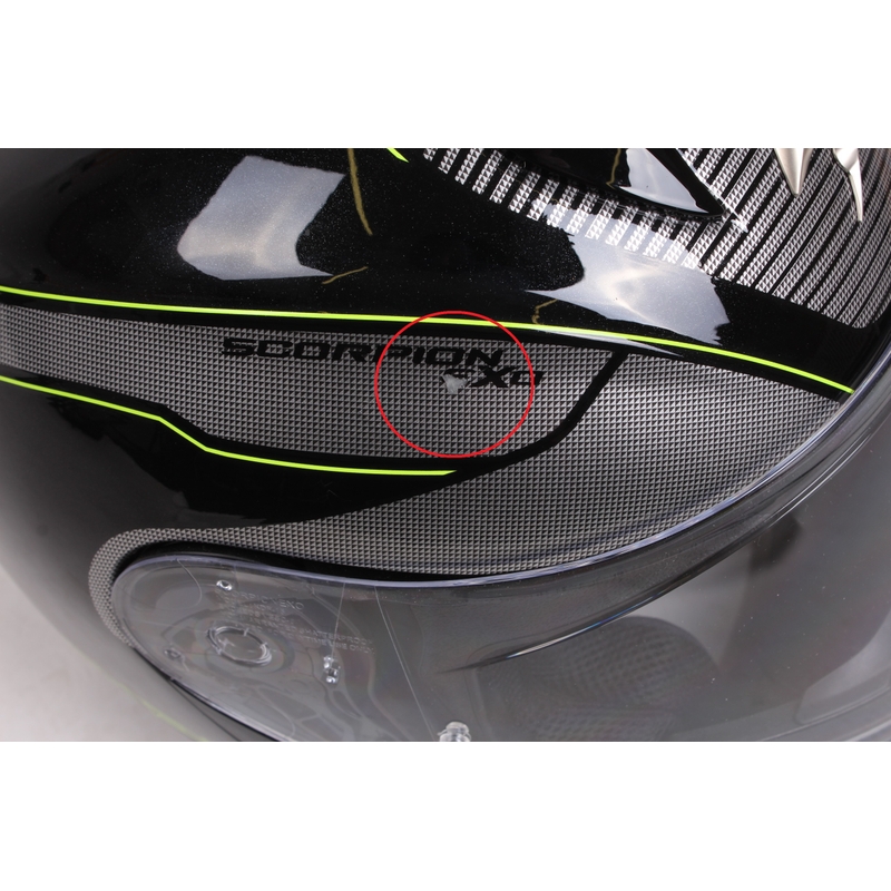 Moto prilba výklopná Scorpion EXO-3000 Stroll čierno-fluo žltá - II. akosť