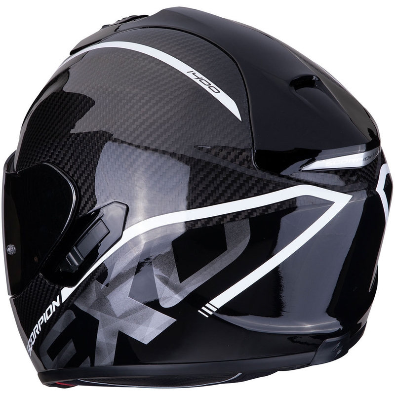 Integrálna prilba Scorpion EXO-1400 Carbon Air Grand čierno-biela výpredaj