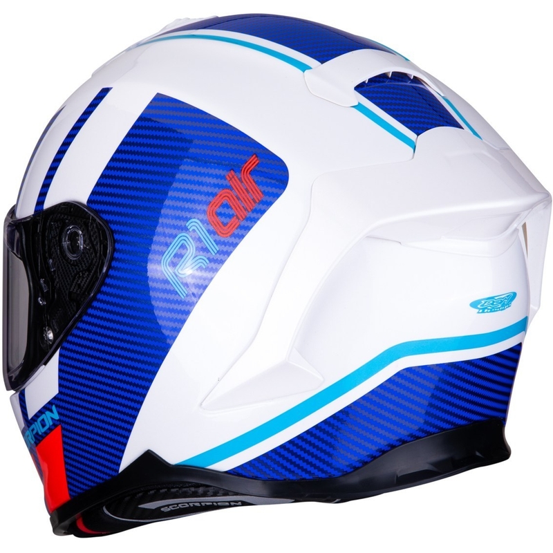 Integrálna prilba Scorpion EXO-R1 Air Corpus bielo-modro-červená