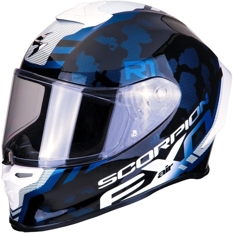 Integrálna prilba Scorpion EXO-R1 Air Ogi čierno-bielo-modrá