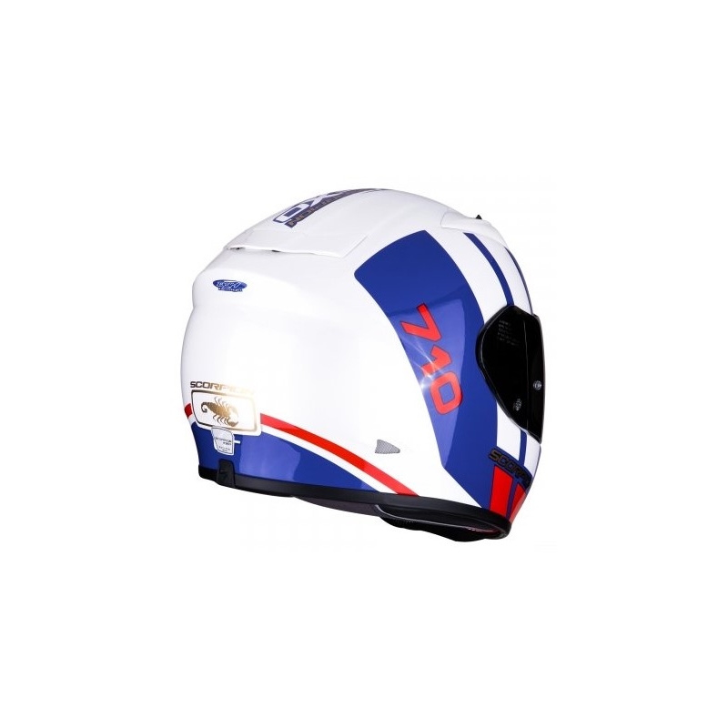 Integrálna prilba Scorpion EXO-710 Air GT bielo-modro-červená