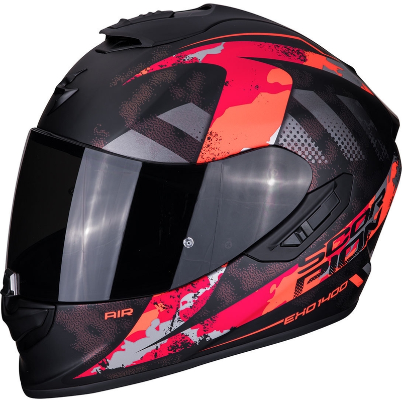 Integrálna prilba Scorpion EXO-1400 Air Sylex čierno-červená výpredaj