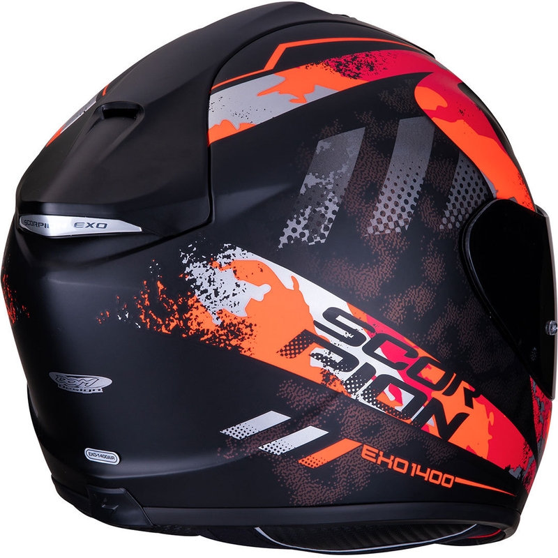 Integrálna prilba Scorpion EXO-1400 Air Sylex čierno-červená výpredaj