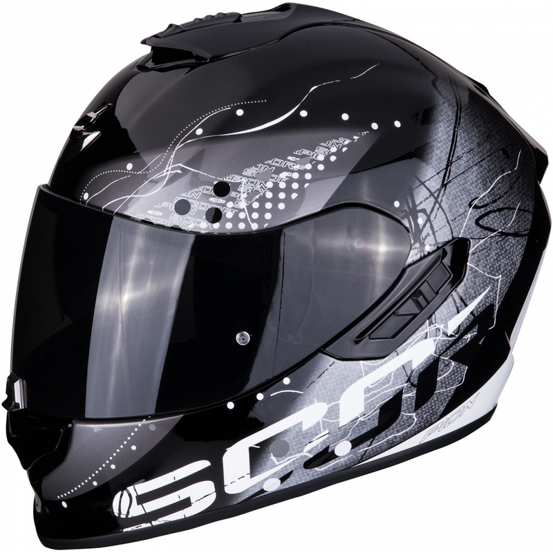 Integrálna prilba Scorpion EXO-1400 Air Classy čierno-strieborná výpredaj