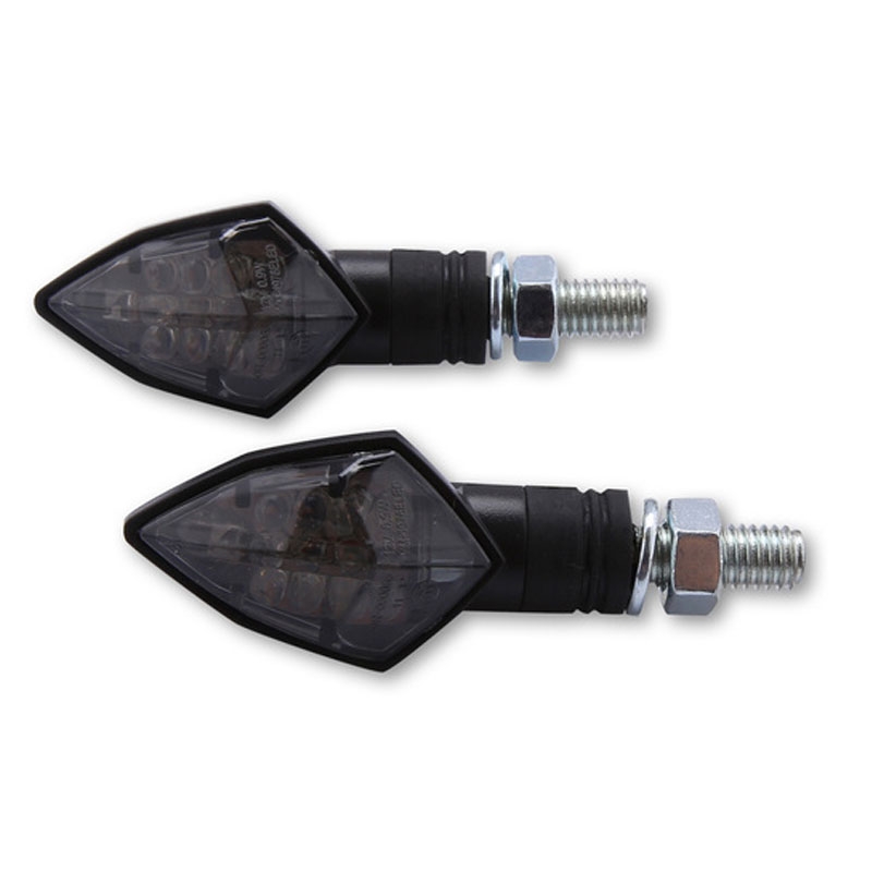 Smerovky na motocykel Highsider Smart Rock LED čierne