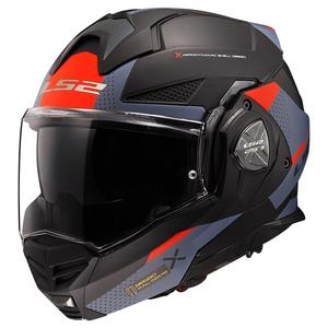 Preklápacia prilba na motorku LS2 FF901 Advant X Oblivion čierno-modro-červená - II.