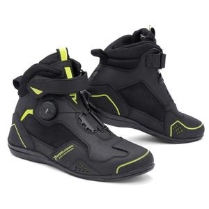 Topánky na motorku Rebelhorn Spark II čierno-fluo žlté - II. akosť