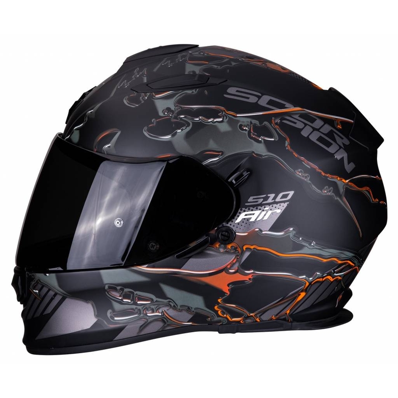 Integrálna prilba Scorpion EXO-510 Air Likid čierno-oranžová výpredaj