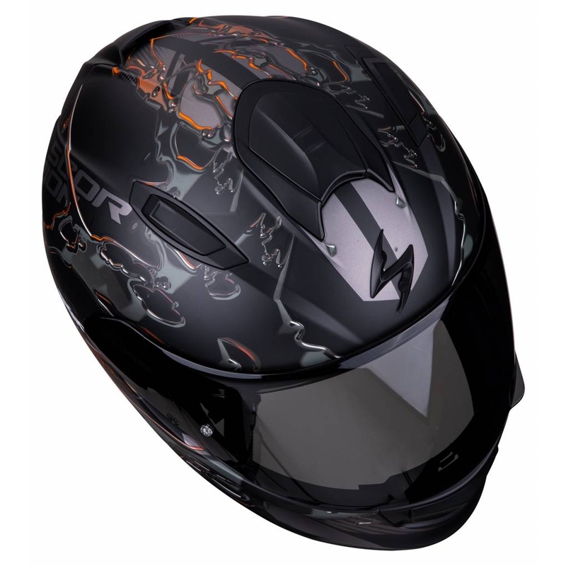 Integrálna prilba Scorpion EXO-510 Air Likid čierno-oranžová výpredaj