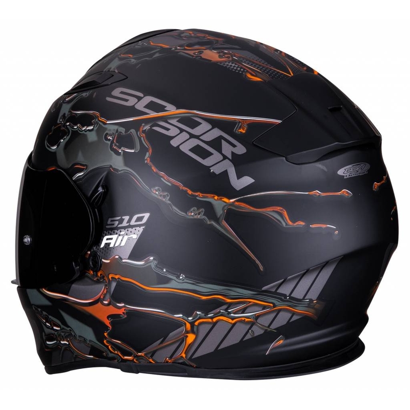 Integrálna prilba Scorpion EXO-510 Air Likid čierno-oranžová výpredaj