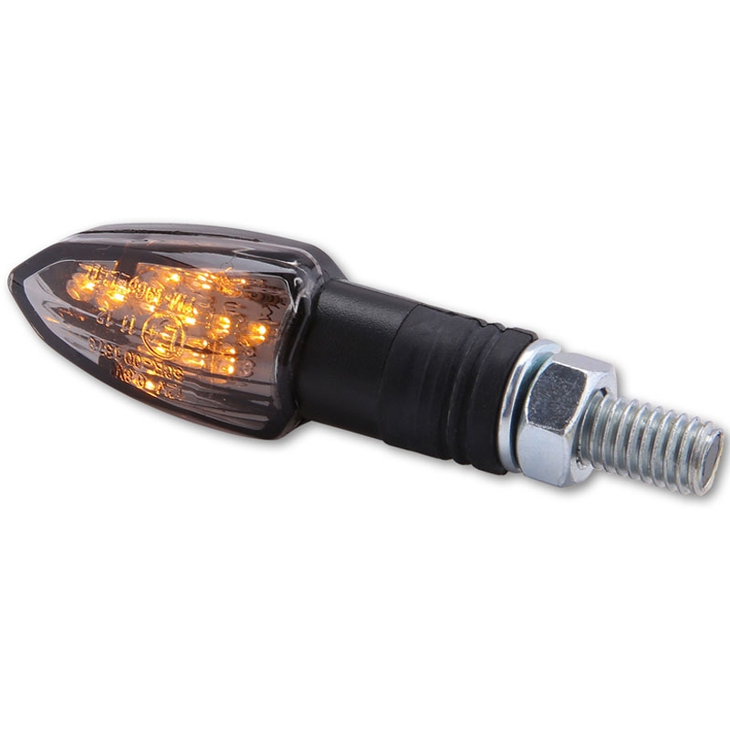 Smerovky na motocykel Highsider Smart Lizzard LED čierne