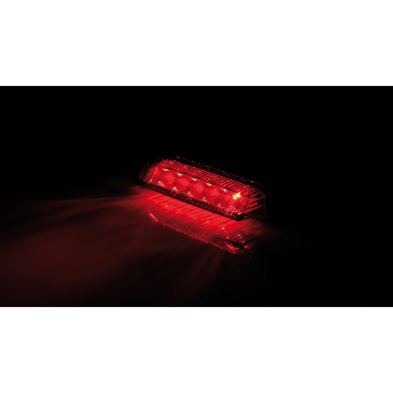 Zadné svetlo na motorku Highsider Smart Mini LED čierno-dymové