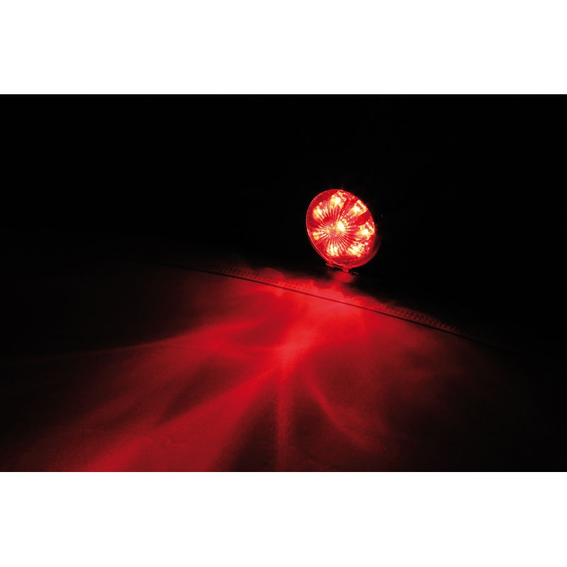 Zadné svetlo na motorku Highsider Smart Bates Style LED čierno-chrómované