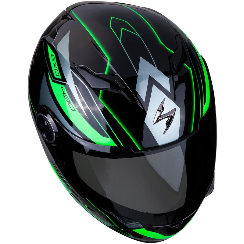 Integrálna prilba Scorpion EXO-490 Nova čierno-zelená