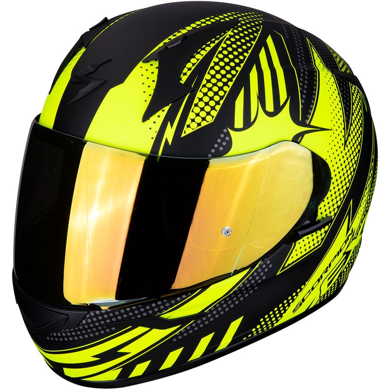 Integrálna prilba Scorpion EXO-390 Pop čierno-fluorescenčno žltá výpredaj